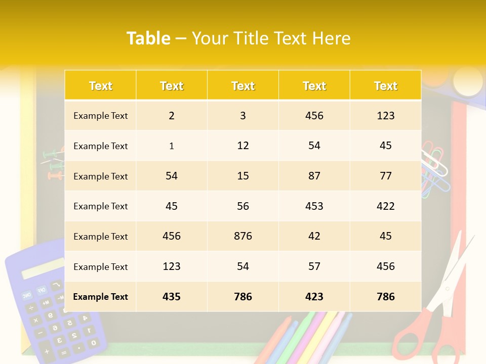 Education Writing Paint PowerPoint Template