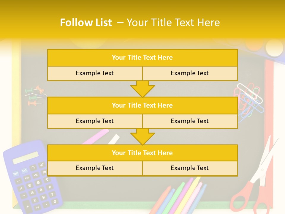 Education Writing Paint PowerPoint Template