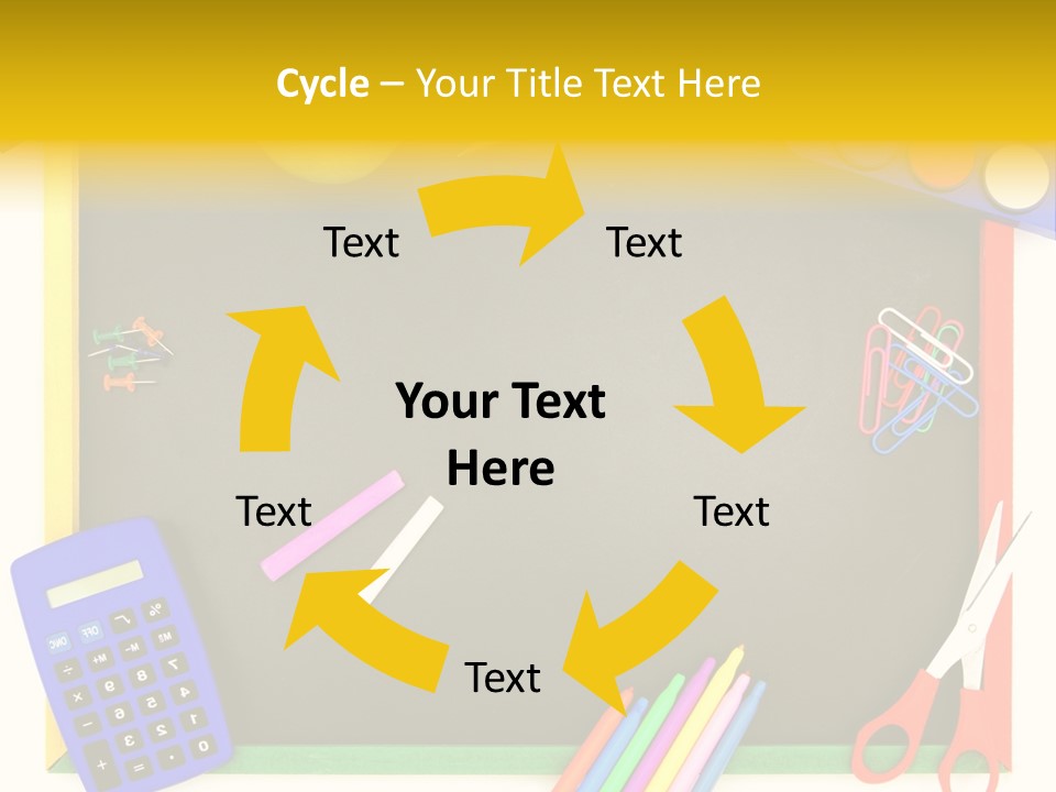 Education Writing Paint PowerPoint Template
