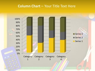 Education Writing Paint PowerPoint Template