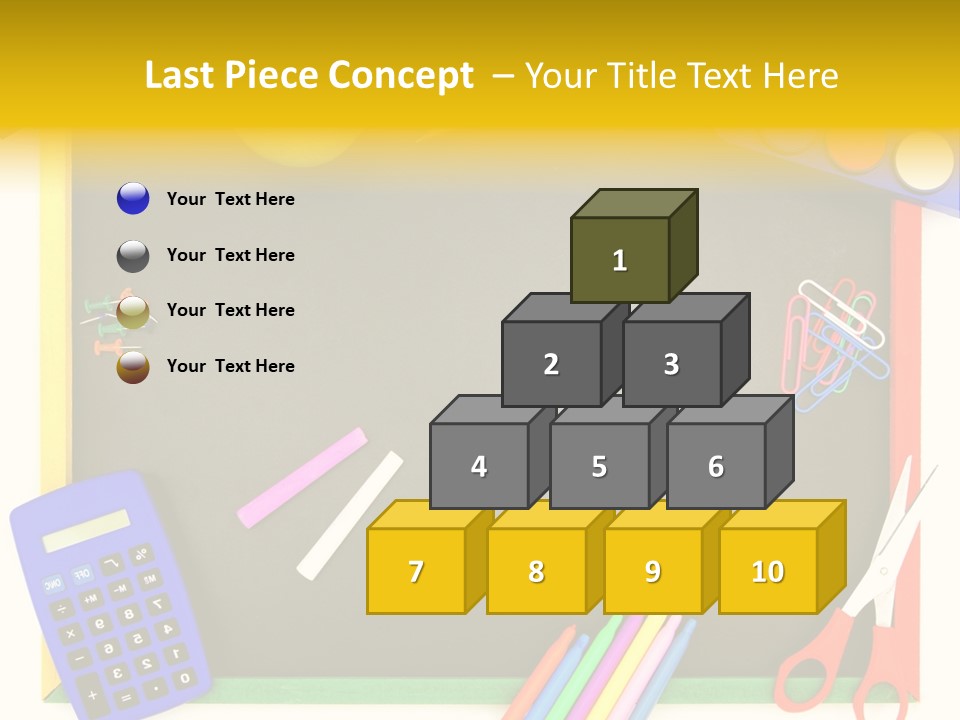 Education Writing Paint PowerPoint Template