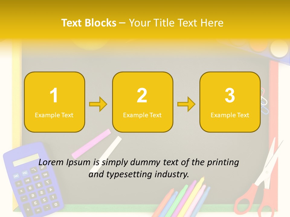 Education Writing Paint PowerPoint Template
