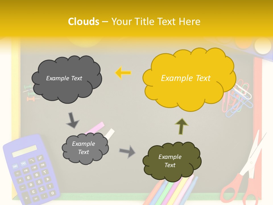 Education Writing Paint PowerPoint Template