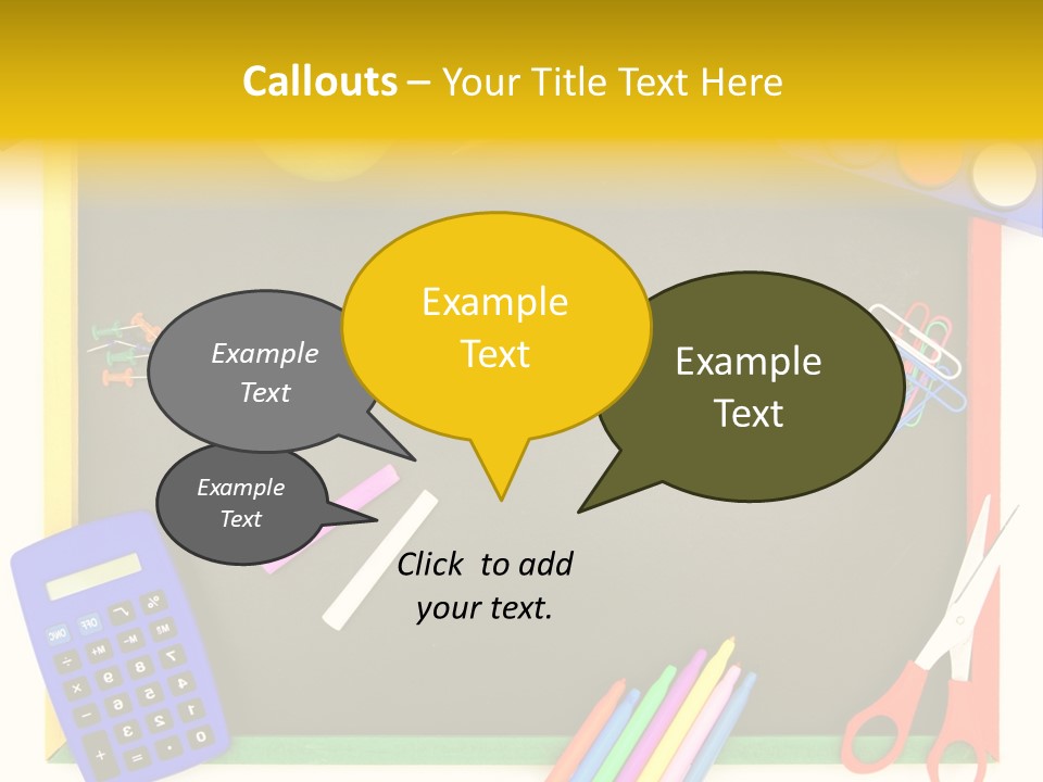 Education Writing Paint PowerPoint Template