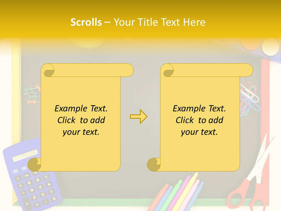 Education Writing Paint PowerPoint Template