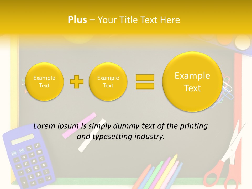 Education Writing Paint PowerPoint Template