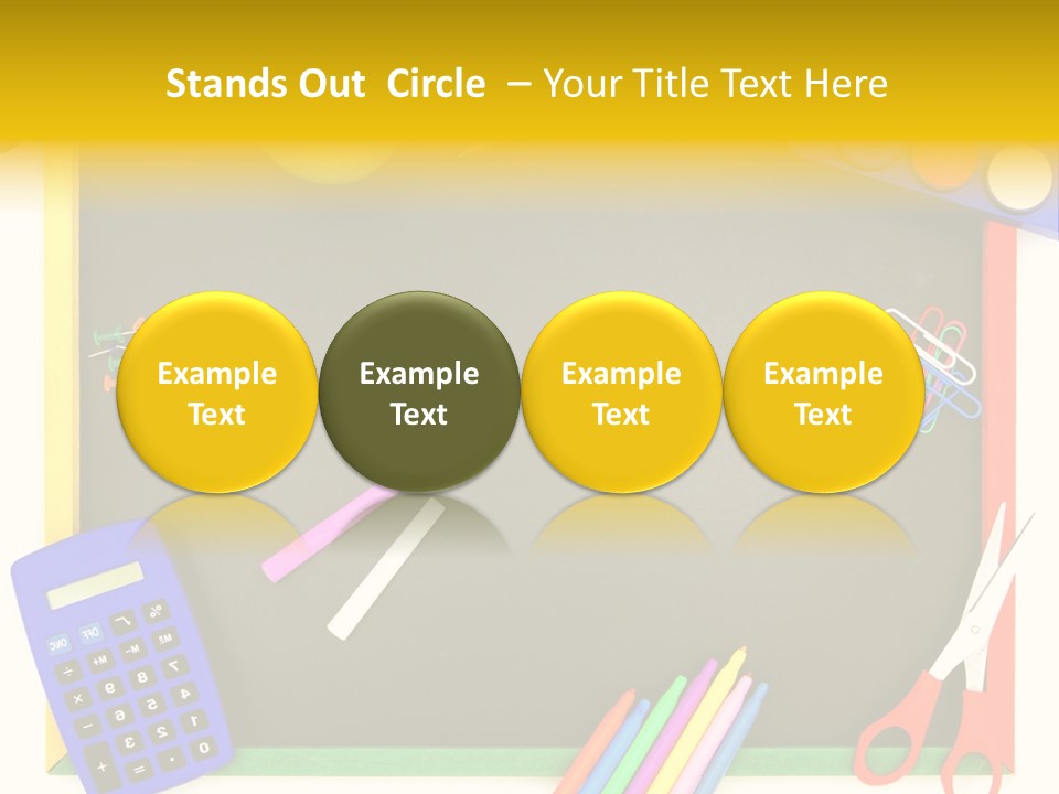 Education Writing Paint PowerPoint Template