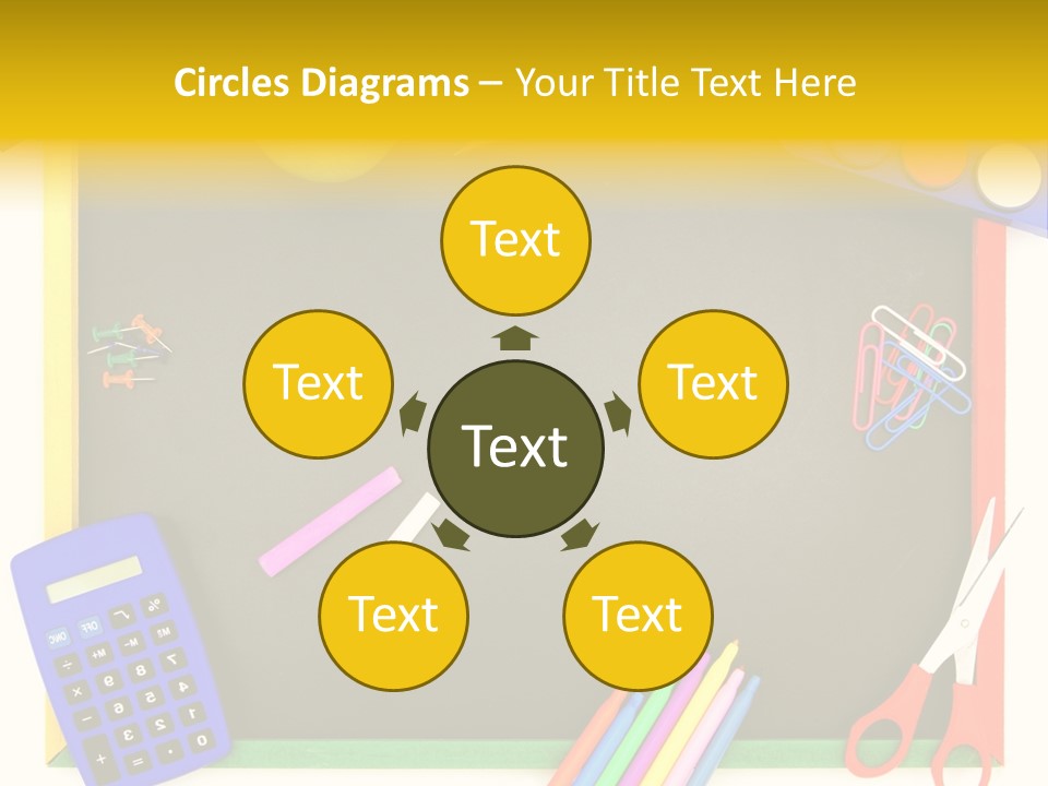 Education Writing Paint PowerPoint Template