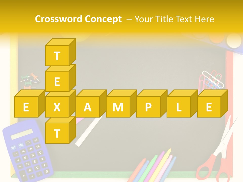 Education Writing Paint PowerPoint Template