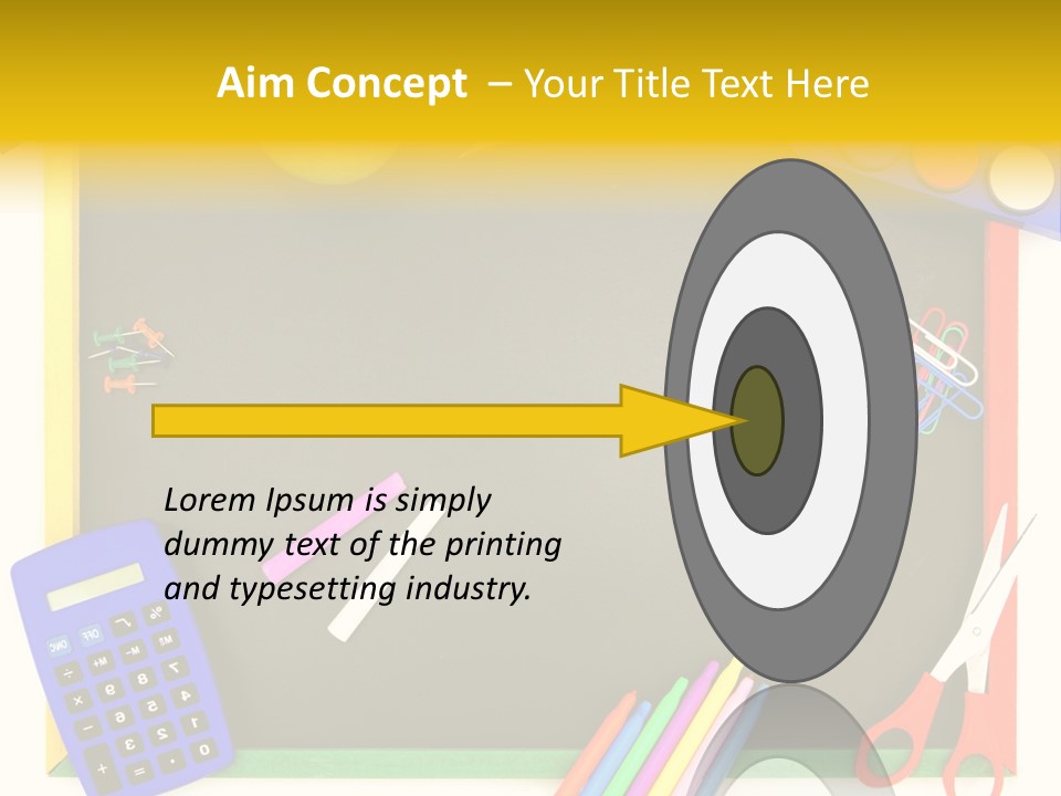 Education Writing Paint PowerPoint Template