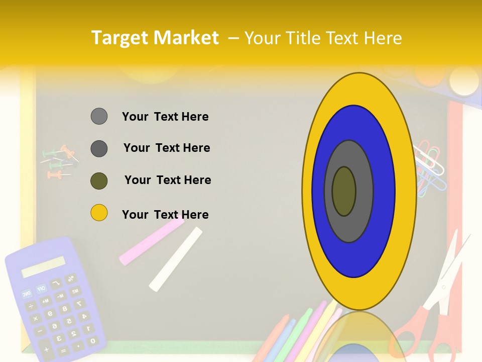 Education Writing Paint PowerPoint Template