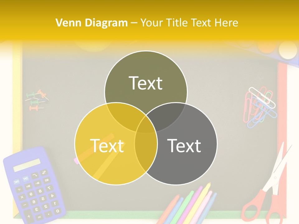 Education Writing Paint PowerPoint Template