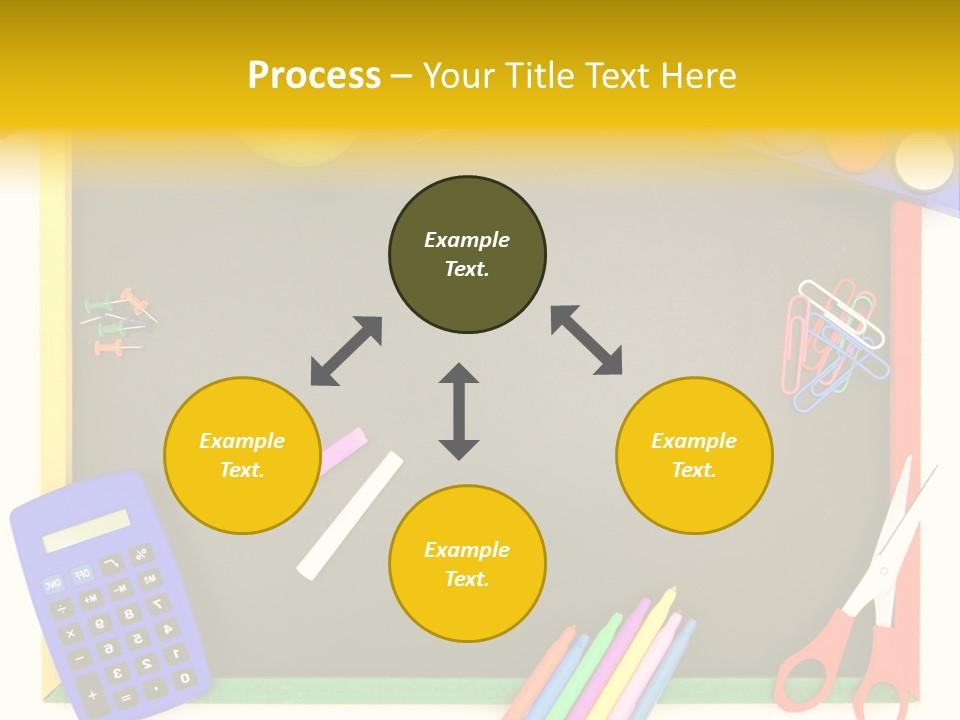Education Writing Paint PowerPoint Template