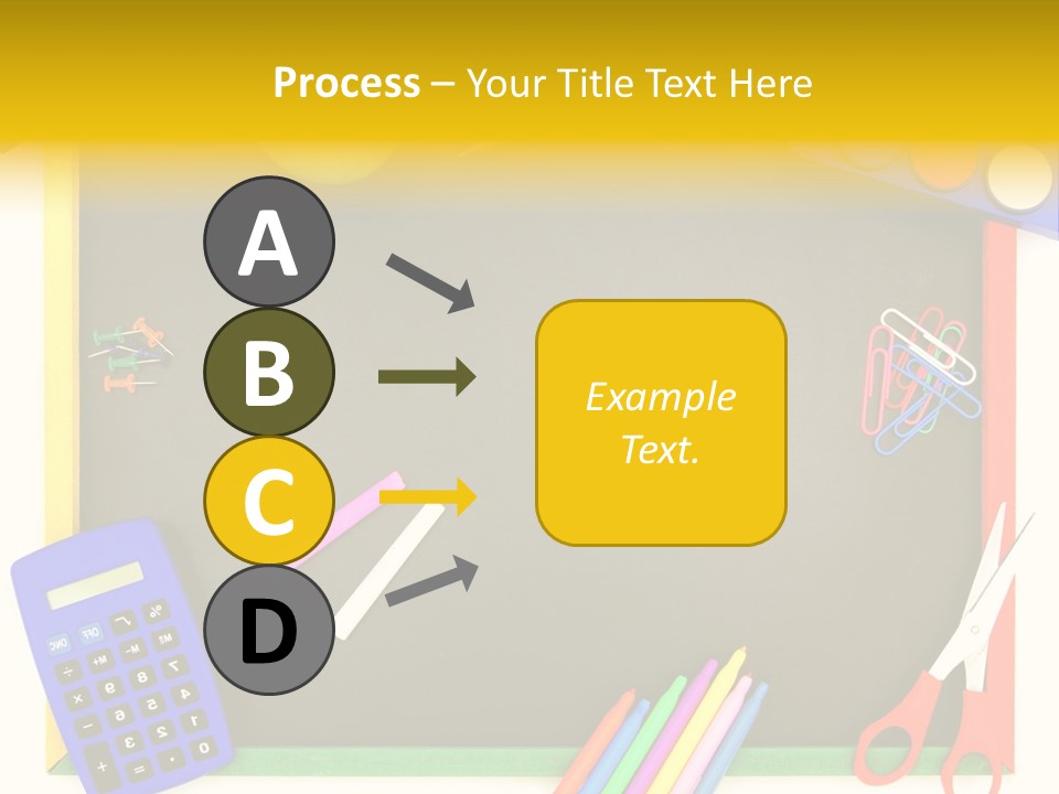 Education Writing Paint PowerPoint Template