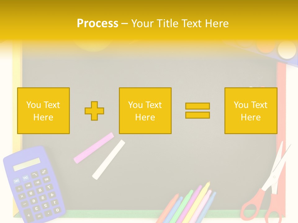 Education Writing Paint PowerPoint Template