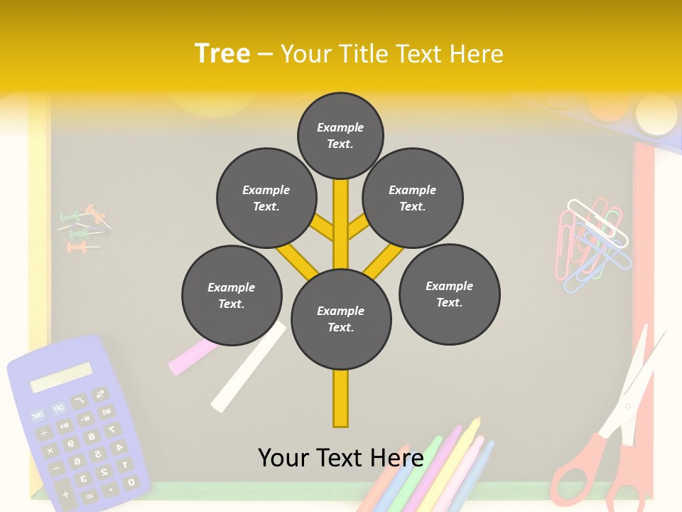 Education Writing Paint PowerPoint Template