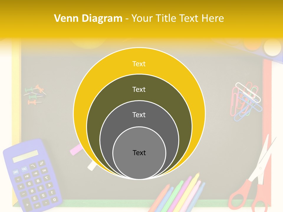 Education Writing Paint PowerPoint Template