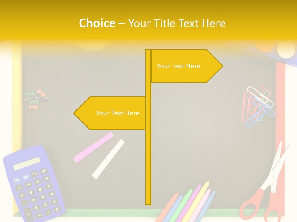 Education Writing Paint PowerPoint Template