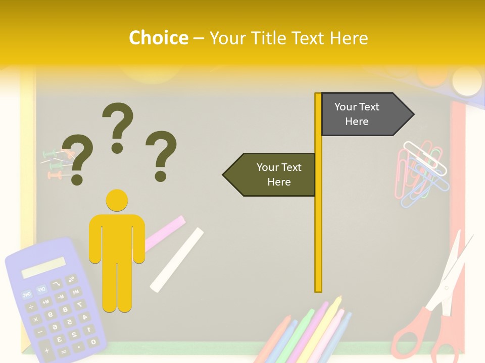 Education Writing Paint PowerPoint Template