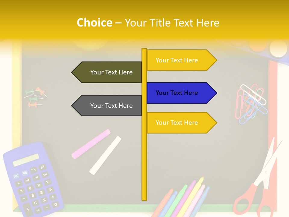Education Writing Paint PowerPoint Template