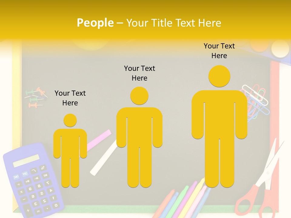 Education Writing Paint PowerPoint Template