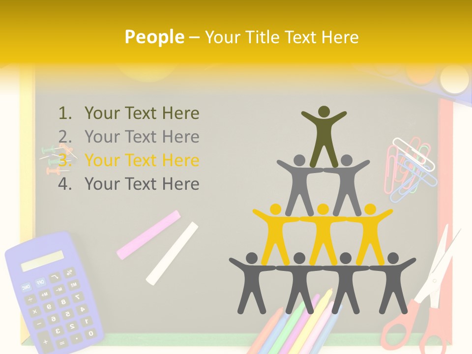 Education Writing Paint PowerPoint Template