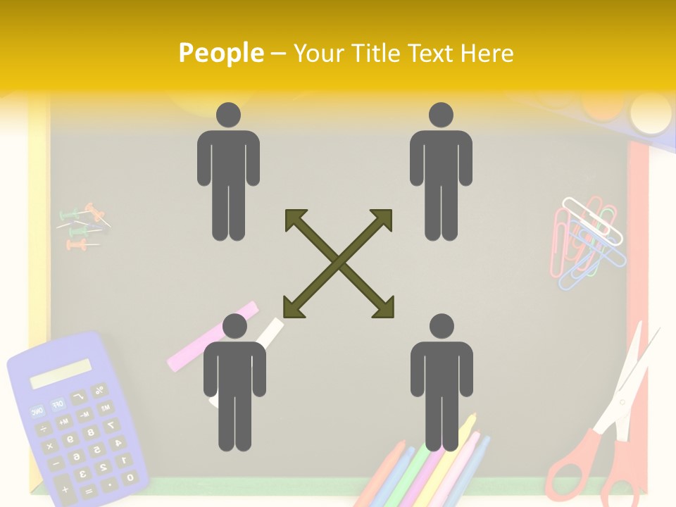 Education Writing Paint PowerPoint Template