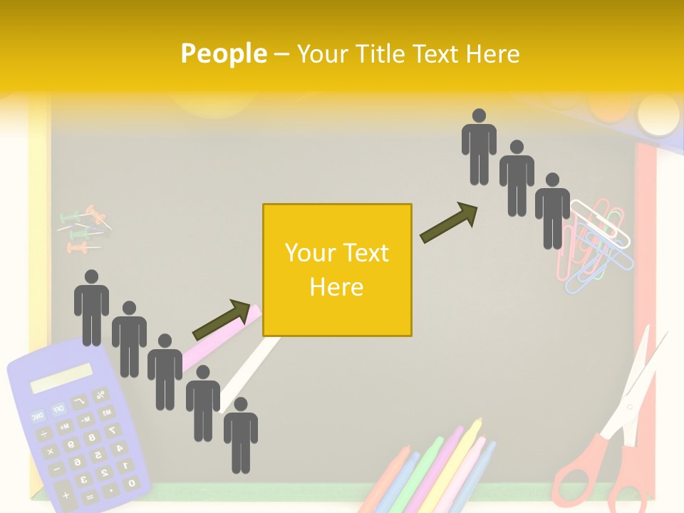 Education Writing Paint PowerPoint Template