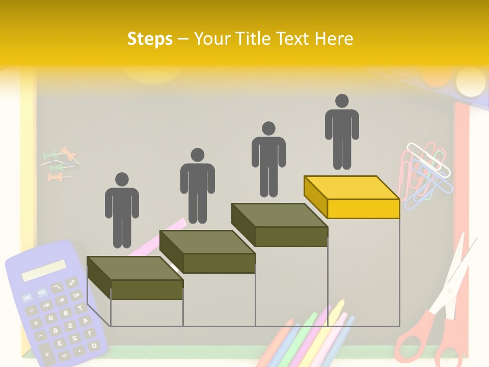 Education Writing Paint PowerPoint Template