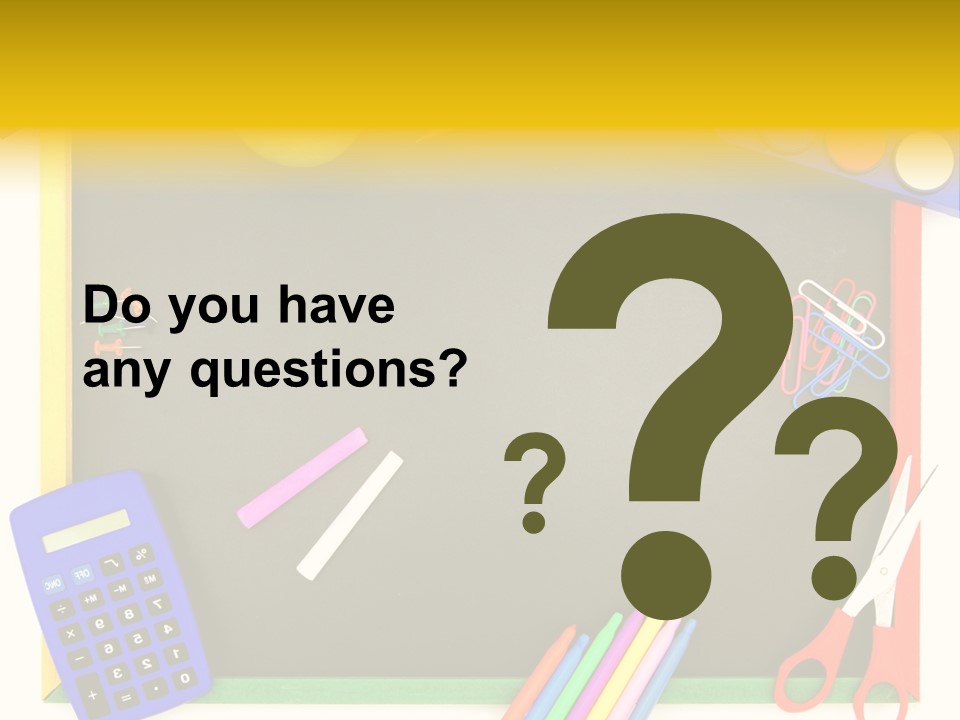 Education Writing Paint PowerPoint Template