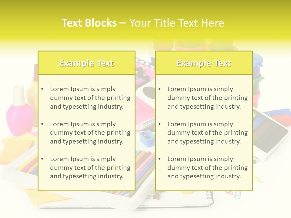 Angle Creativity Moist Colors PowerPoint Template
