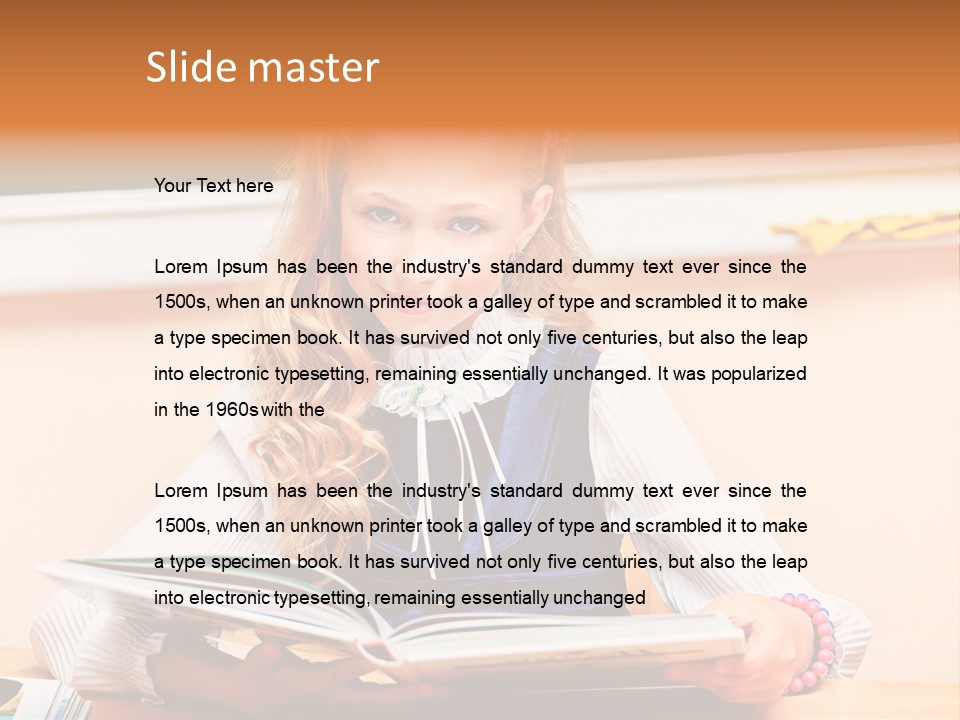 Young Uniform School PowerPoint Template