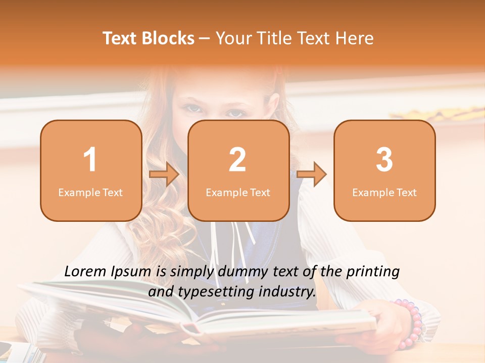 Young Uniform School PowerPoint Template