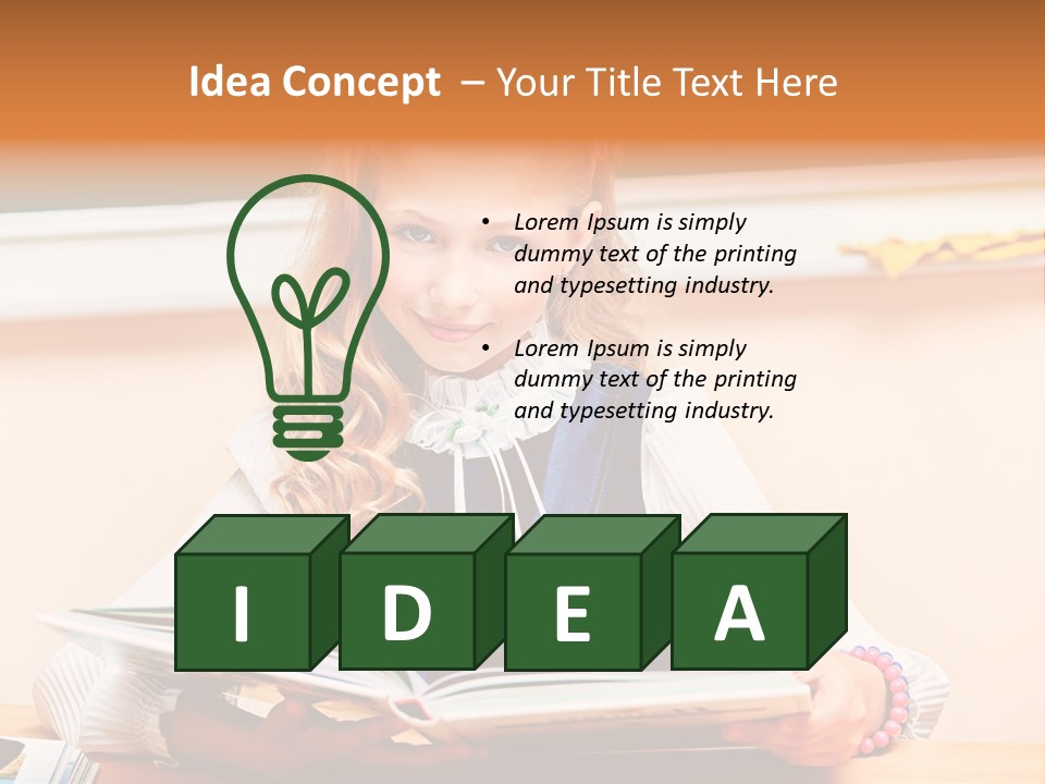 Young Uniform School PowerPoint Template