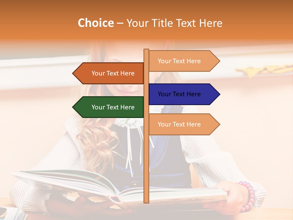 Young Uniform School PowerPoint Template
