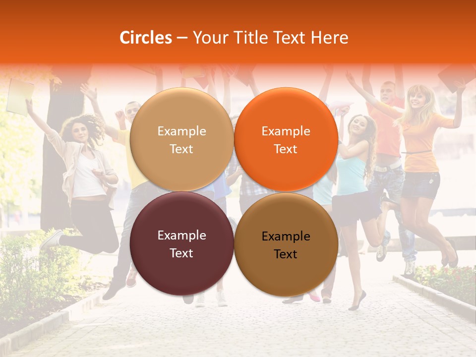 Female Campus Casual PowerPoint Template