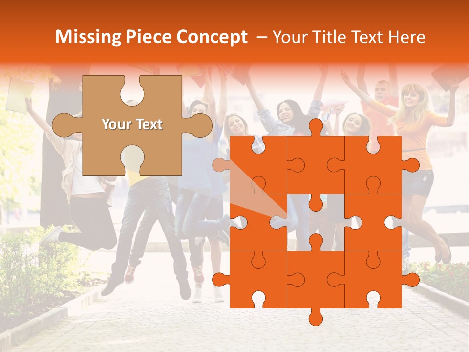 Female Campus Casual PowerPoint Template