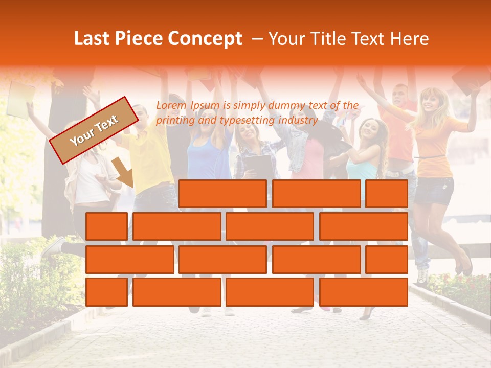 Female Campus Casual PowerPoint Template