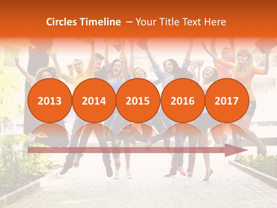 Female Campus Casual PowerPoint Template