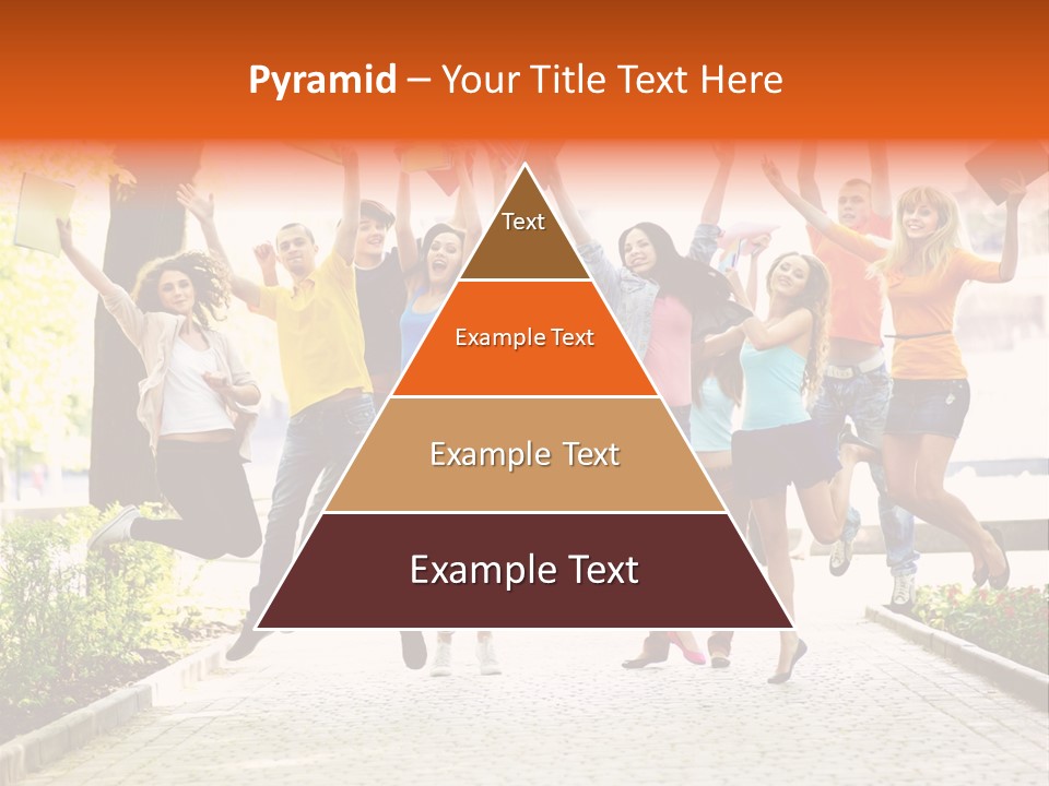 Female Campus Casual PowerPoint Template