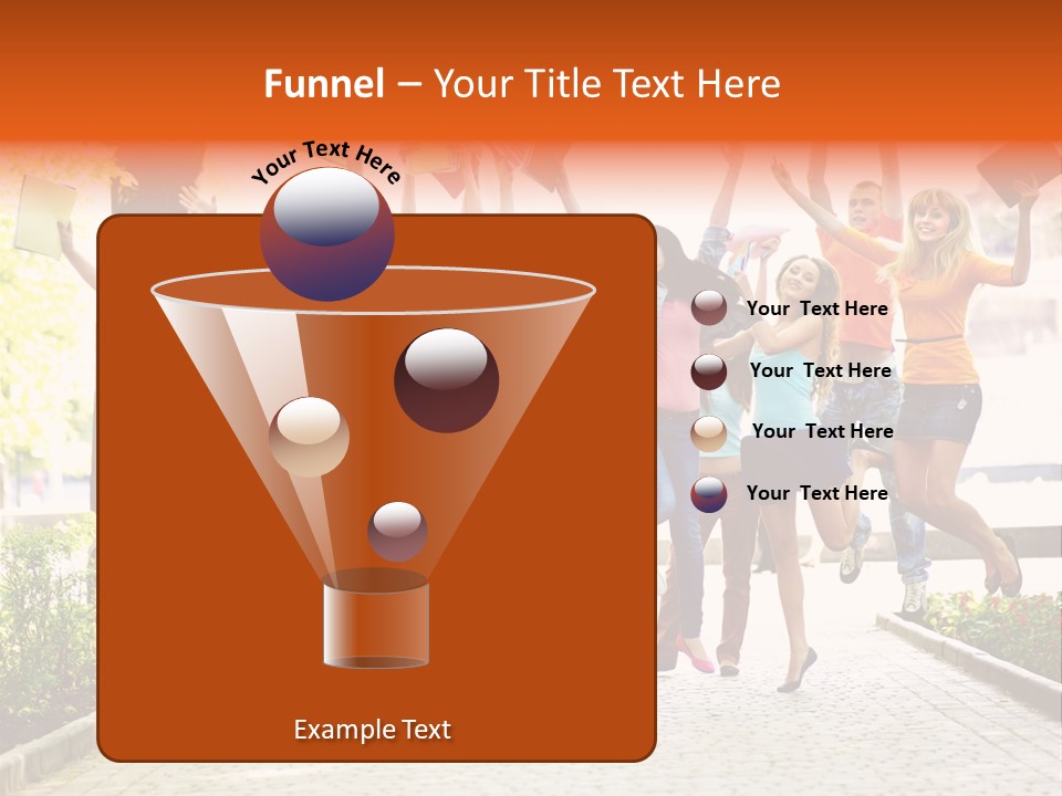 Female Campus Casual PowerPoint Template