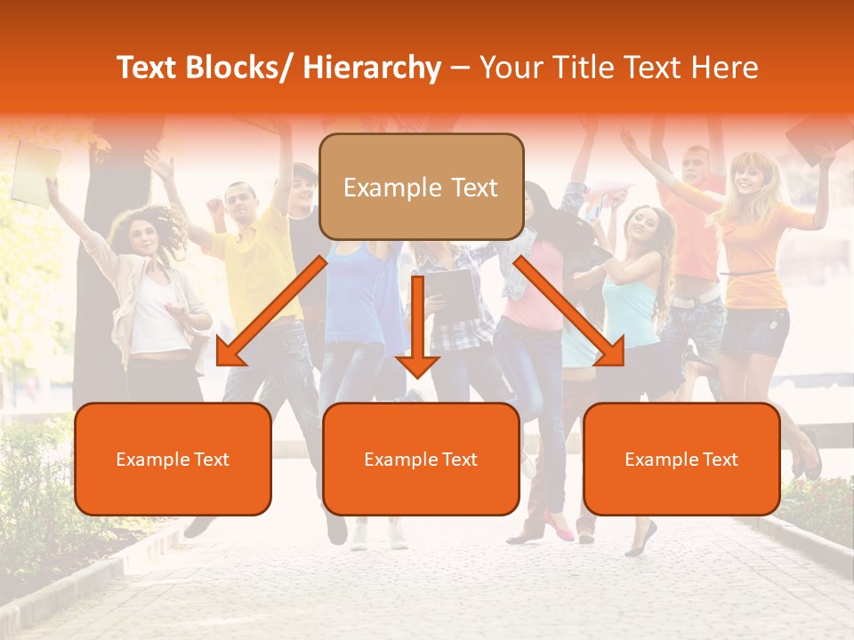 Female Campus Casual PowerPoint Template