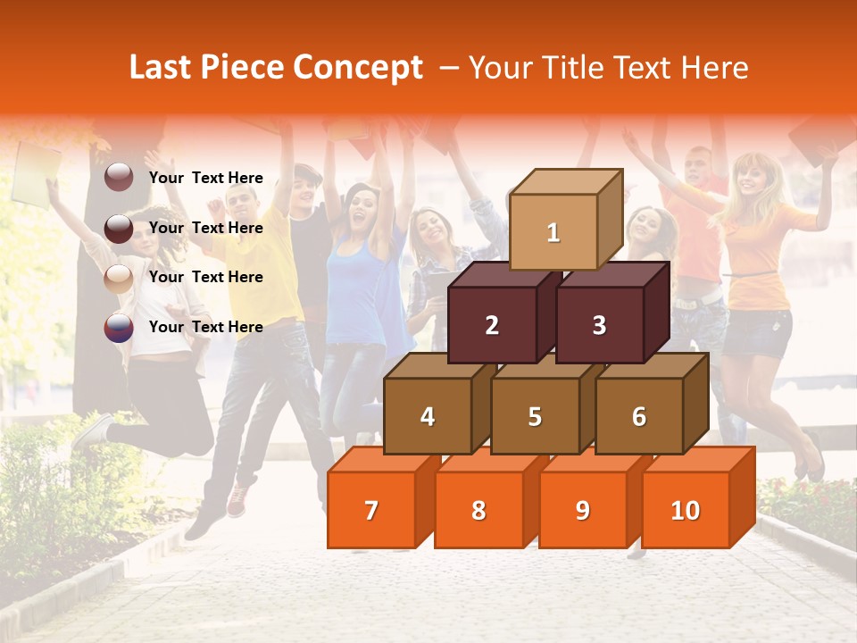 Female Campus Casual PowerPoint Template