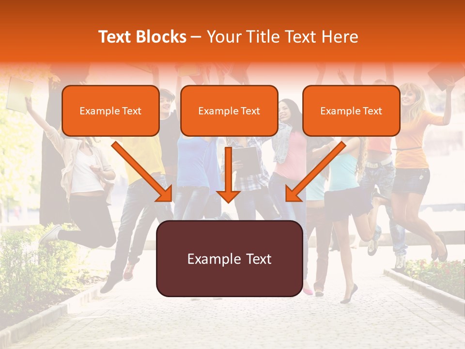 Female Campus Casual PowerPoint Template