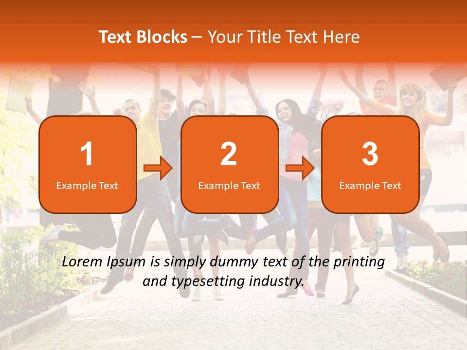 Female Campus Casual PowerPoint Template