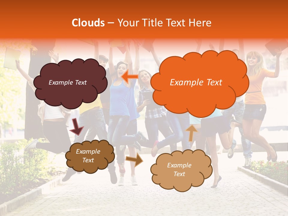 Female Campus Casual PowerPoint Template