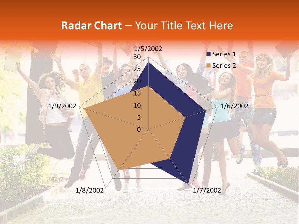 Female Campus Casual PowerPoint Template