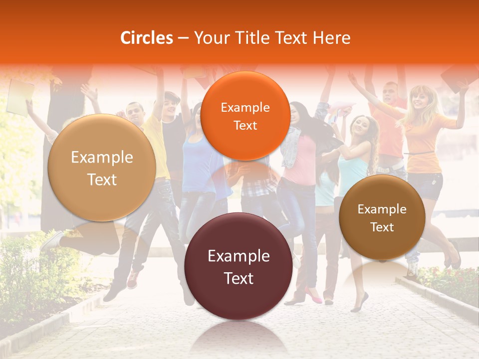 Female Campus Casual PowerPoint Template