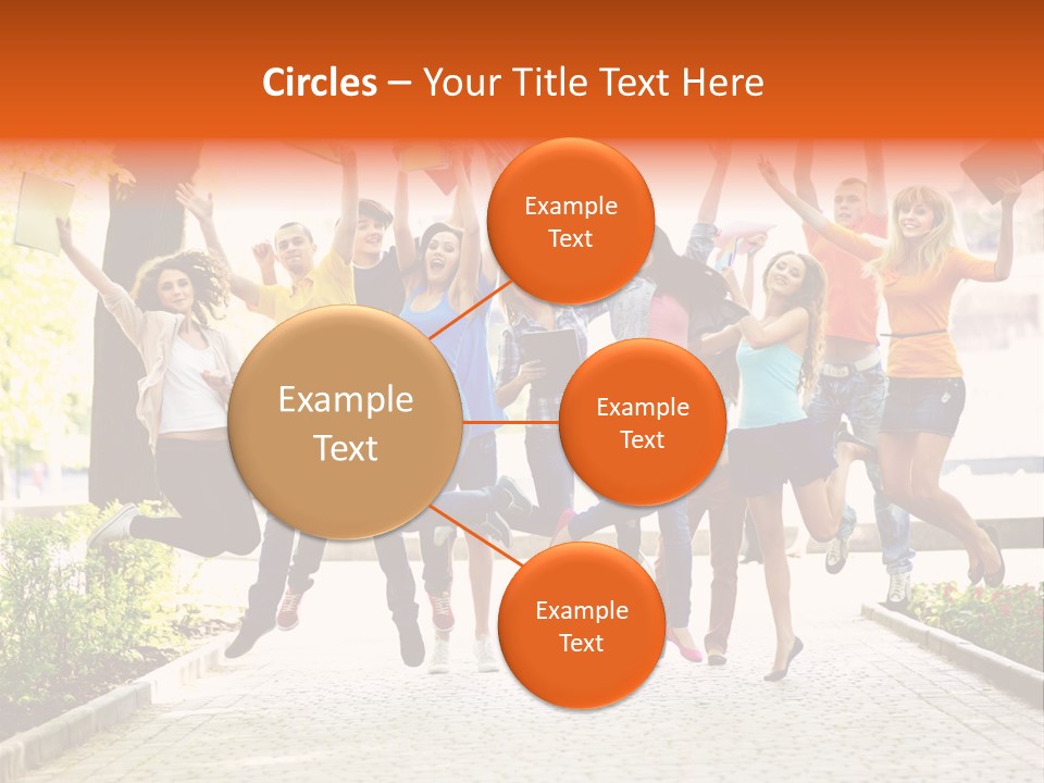 Female Campus Casual PowerPoint Template