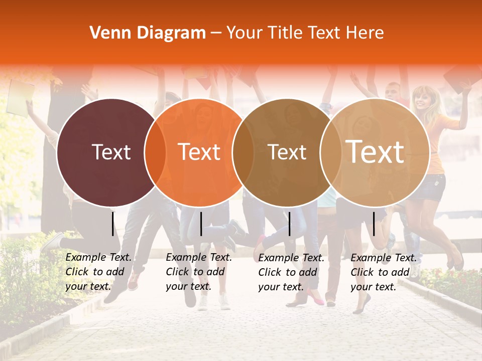 Female Campus Casual PowerPoint Template